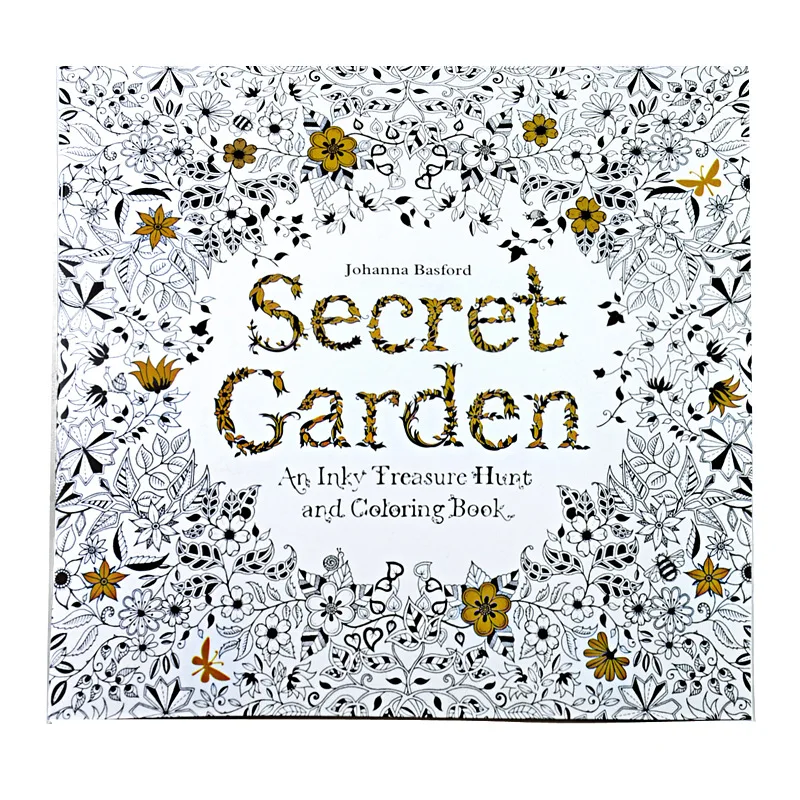 

24 стр. английский Secret Garden декомпрессии раскраски для взрослых детей снять стресс убить время граффити оборудование для волочения проволоки...