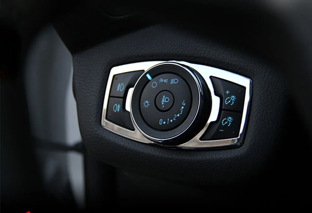 Alijunda фары кнопка украшения подходит для Ford Focus 3 MK3 ST RS WALKER Escape Kuga Mondeo