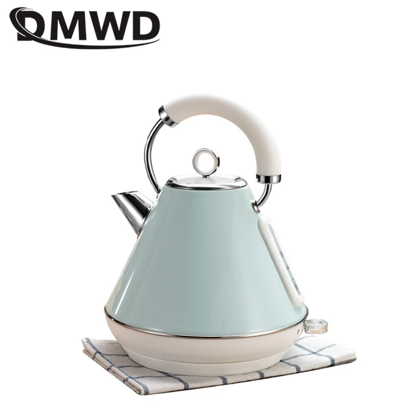DMWD 1.8L Household Retro 304 Stainless Steel Electric Kettle Water Heater Water Boiler Coffee Pot  Automatic Power off 220V