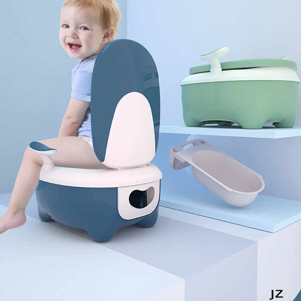 

Newborn Cute Toilet Baby Potty Training Toilet Seat Comfortable Backrest Cartoon Pots For Children Potty Toilet Bedpan