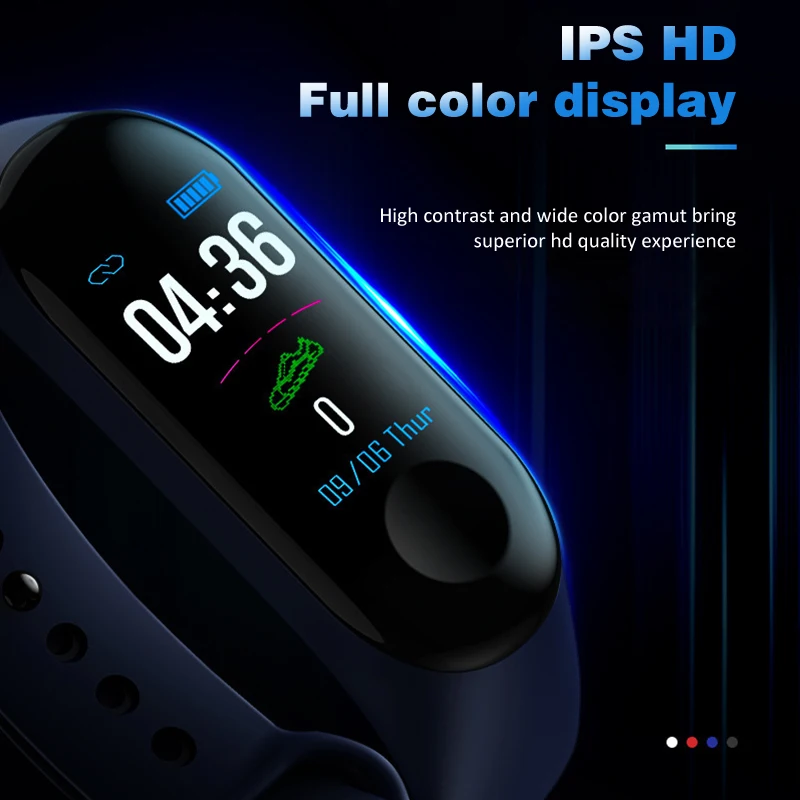 M3 смарт часы Браслет Водонепроницаемый для мужчин и женщин браслет фитнес трекер