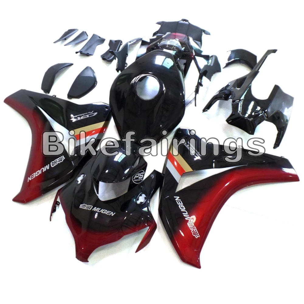 Глубокий красный и набор для черного корпуса Honda CBR1000RR 2008 2009 2010 2011 крышки