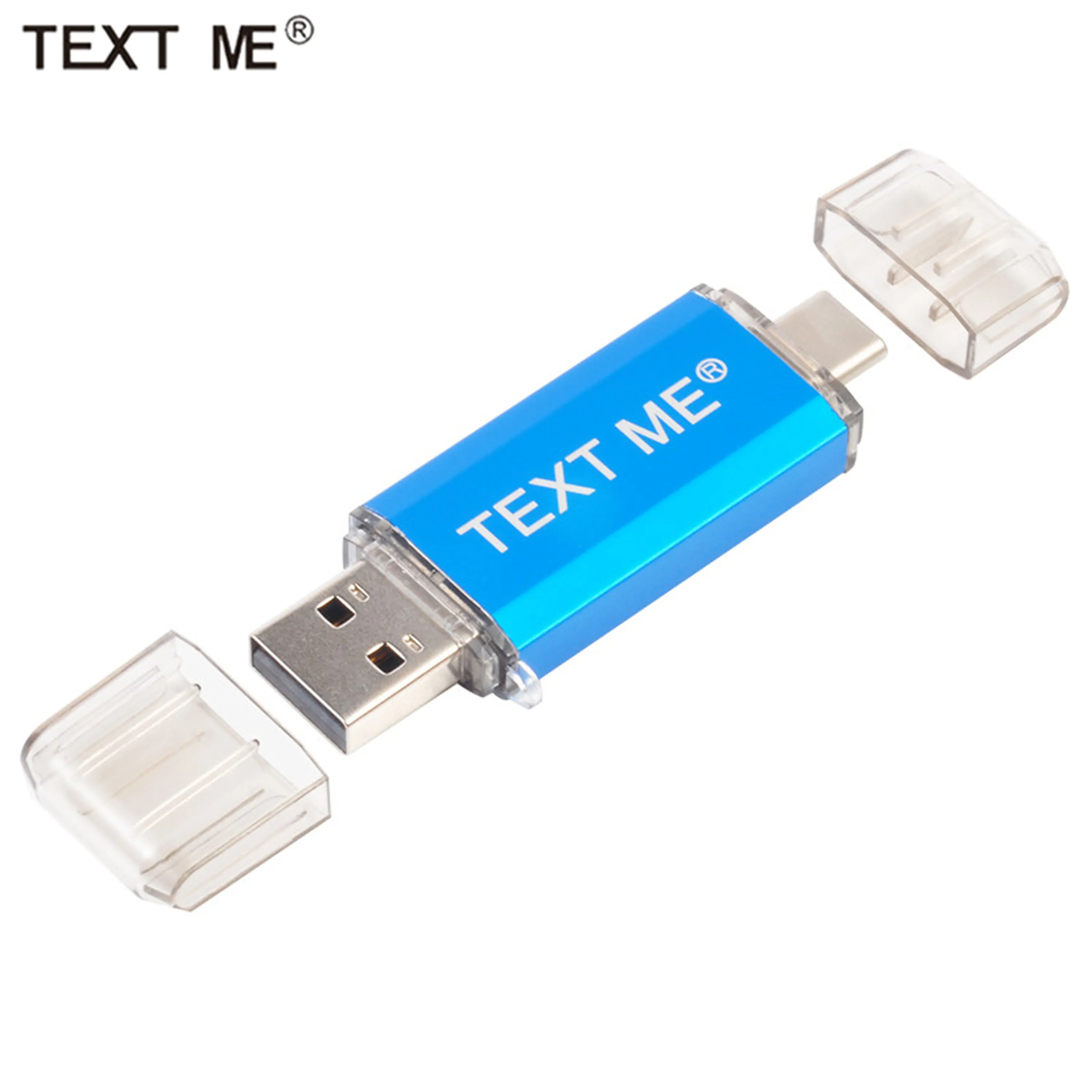 USB флеш накопитель TEXT ME creative Type C 64 ГБ 32 16 8 4 Гб 2 0|USB флэш-накопители| |