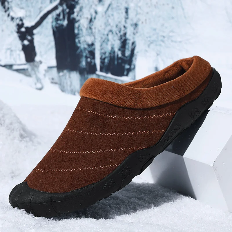 

YANYOU 2021 Trendy Women's Winter Home Slippers Warm Shoes Non-slip Soft Winter Warm Home Slippers Indoor Bedroom Couple Lovers