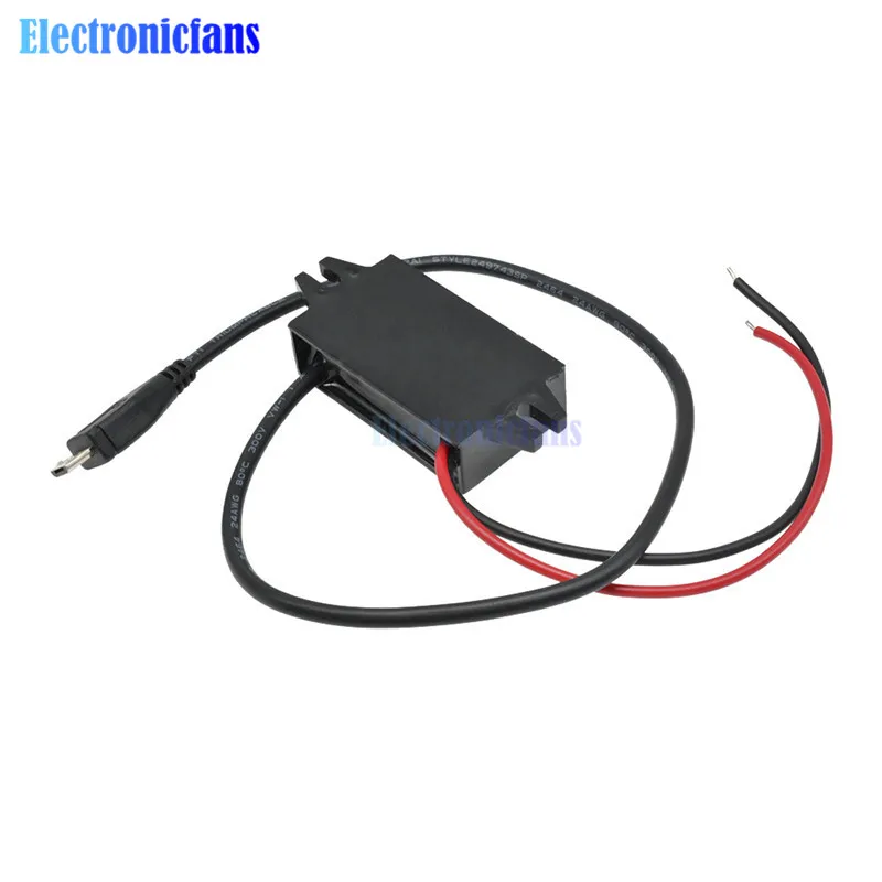 DC-DC автомобиля Мощность от 12 В до 5 В пост 3A 15 Вт модуля преобразователя Micro USB для ступенчатого понижения Мощность Выход адаптер 96% Высокая эффективность преобразования