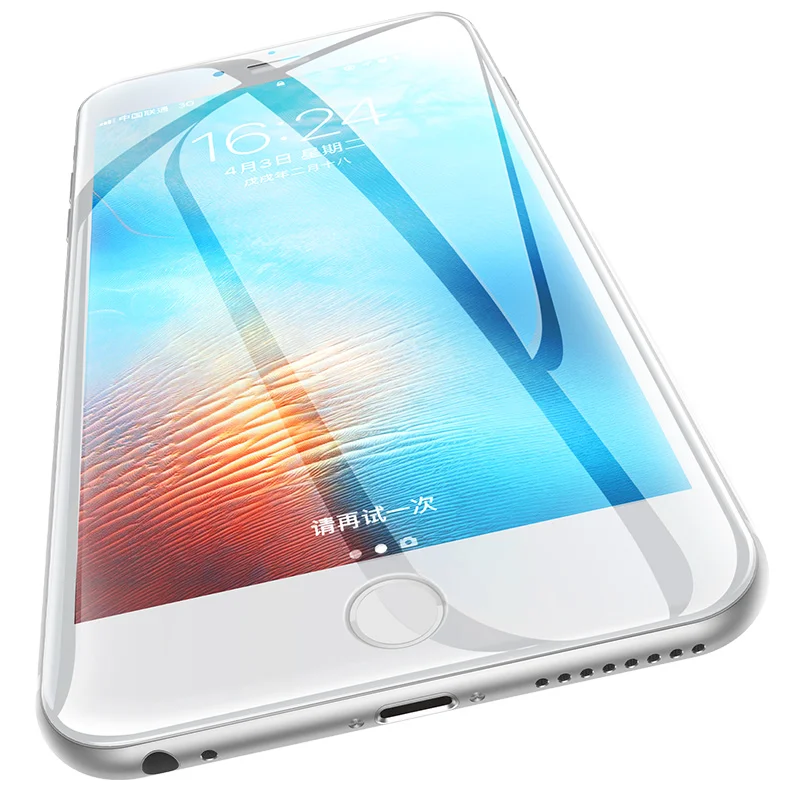 200D полное покрытие защитное закаленное стекло для Iphone 7 8 Plus Защитное экрана 6 6s