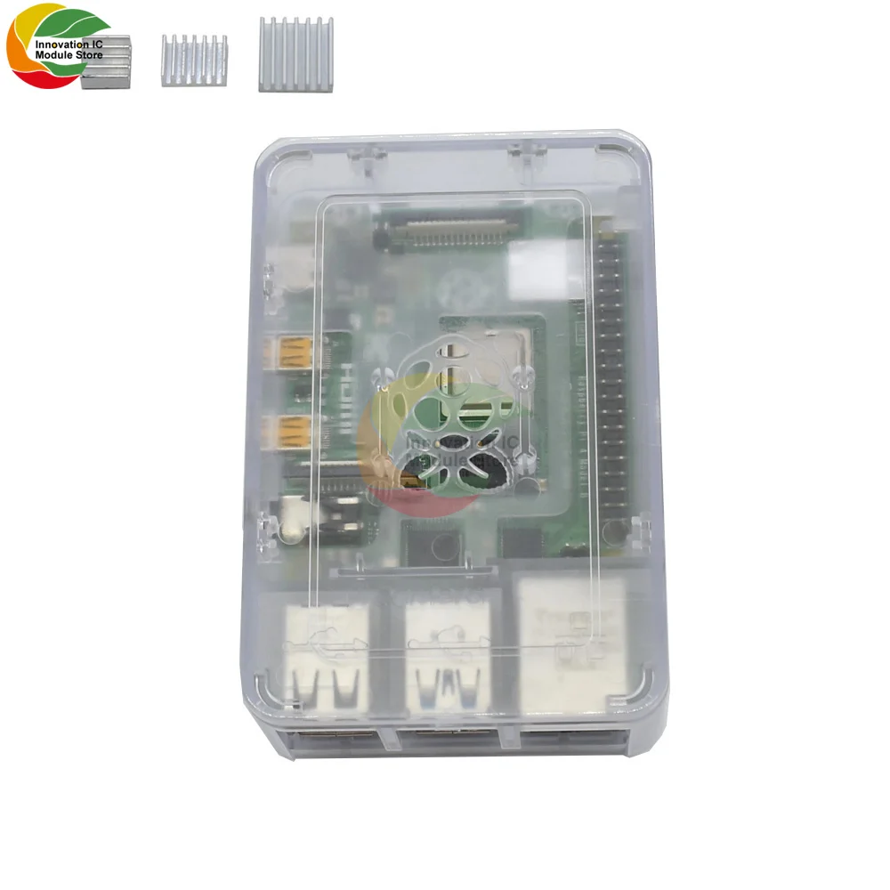 Чехол Ziqqucu для Raspberry Pi 4 корпус из АБС-пластика V4 защитный чехол черный белый