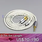 LN006427 99% чистого серебра XLR 2,5 мм 4,4 мм 3,5 мм 8-жильный кабель для наушников Sennheiser HD700