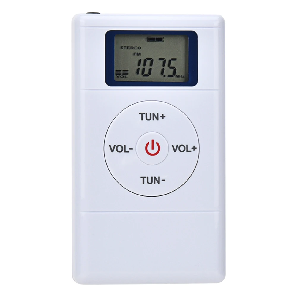 HRD109 портативный мини FM радио стерео DSP цифровой клип на приемнике 60 108 МГц с