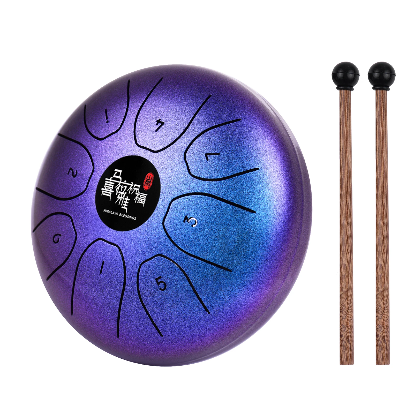 Muslady C Key Steel Tongue Drum 5.5 Inches 8 Notes Tank Percussion Instrument with Drumsticks Carry Bag for Adults Children | Спорт и