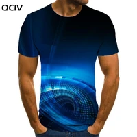 qciv dizziness t shirt men abstraction anime clothes blue shirt print art funny t shirts mens clothing summer new slim big size