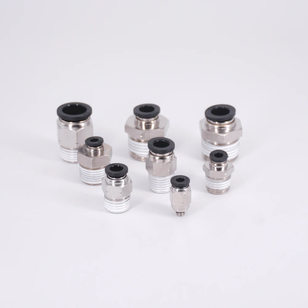 1/" 1/4" 3/" 1/2" NPT Мужской x Fit 5/3" до 1/2" OD трубка пневматические воздушные фитинги нажимной разъем