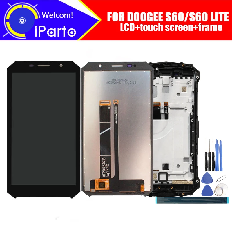5 2 дюймовый ЖК дисплей Doogee S60 + кодирующий преобразователь сенсорного экрана в