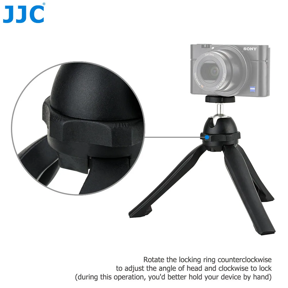JJC мини Настольный Ручной штатив Стенд для Sony ZV 1 ZV1 RX100 VII A6000 A6300 A7 III A7R IV Canon RP Fuji XT3