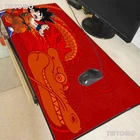 Коврик для компьютерной мыши с аниме-шариком драконом, Противоскользящий коврик для мыши из натурального каучука, подходит для геймеров и настольных ПК