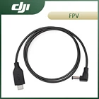 Кабель питания DJI FPV Goggles V2 USB-C и кабель питания XT60, оригинальные аксессуары для кабеля постоянного тока, подключение очков к батарее