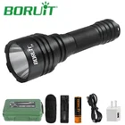 BORUiT Новый C8 1050LM яркий светильник дальнего действия, набор фонасветильник, мощный 5 режимов освещения, перезаряжаемый светодиодный фонарик 18650