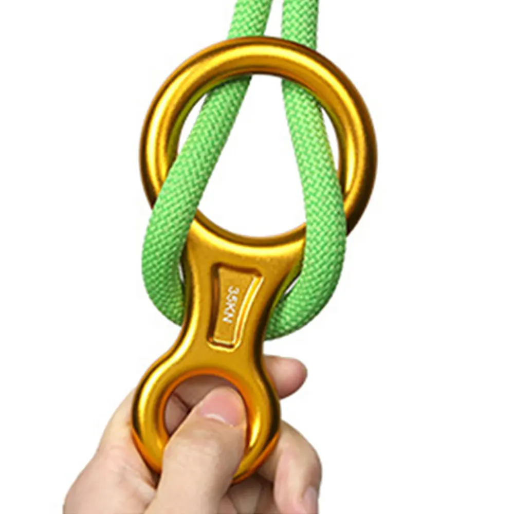 Скалолазание спуск 35KN Рисунок 8 слово веревка рэппель кольцо восемь колец