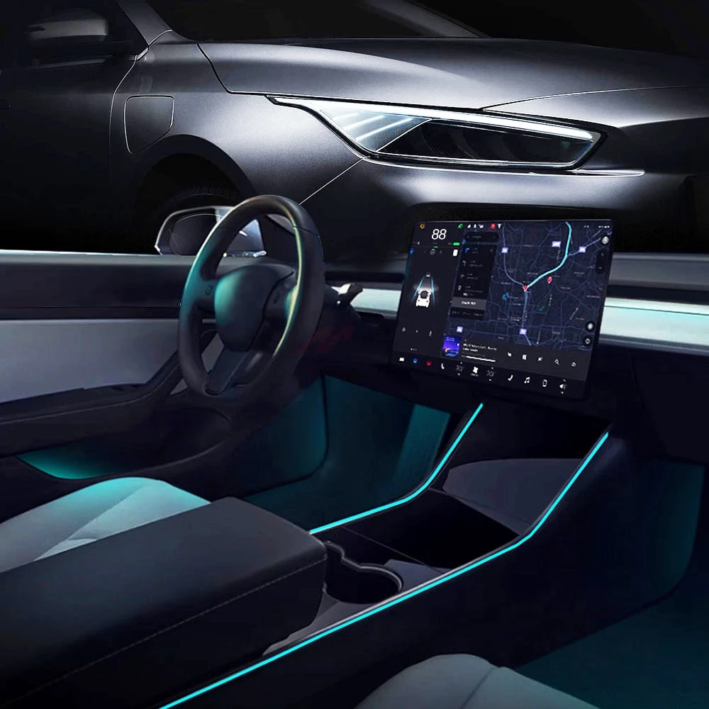 Лампы для салона автомобиля Tesla Model 3 аксессуары модели Y простая в установке
