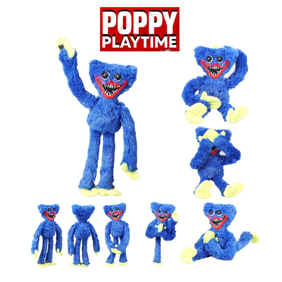 

40cm Huggy Wuggy From Poppy Playtime Plush Toy Stuffed Soft Animals Toys Cute Cartoon Game Dolls Kids Birthday Christmas Gifts