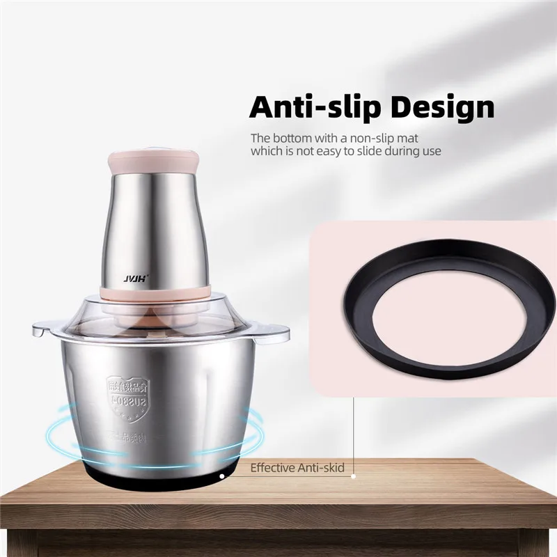 Мощная Электрическая измельчитель для мяса овощей и чеснока 3 л автоматическая