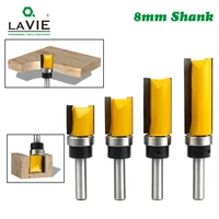 8mm shank template trim hinge mortising router bit straight end mill trimmer cleaning flush trim tenon woodworking tools
