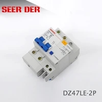 dz47le residual current circuit breaker with surge protector rcbo samll mcb rccb with lightning protection