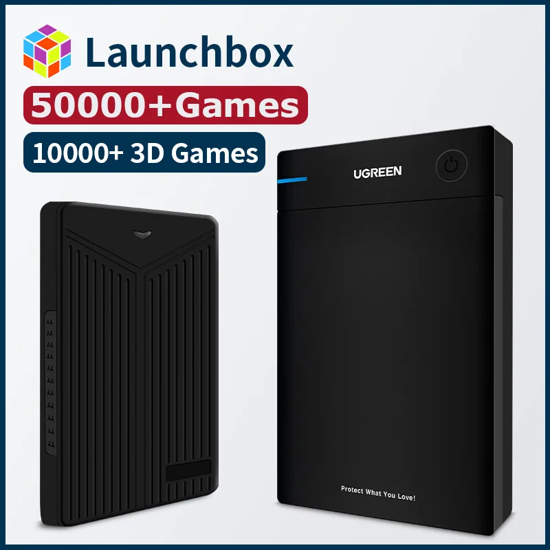 Launchbox Game Hard Drive Is Suitable For Windows Built-in 50000+ Games PSP/PS1/N64/PS3/WII/PS2/SS/GAMECUBE Etc. | Электроника