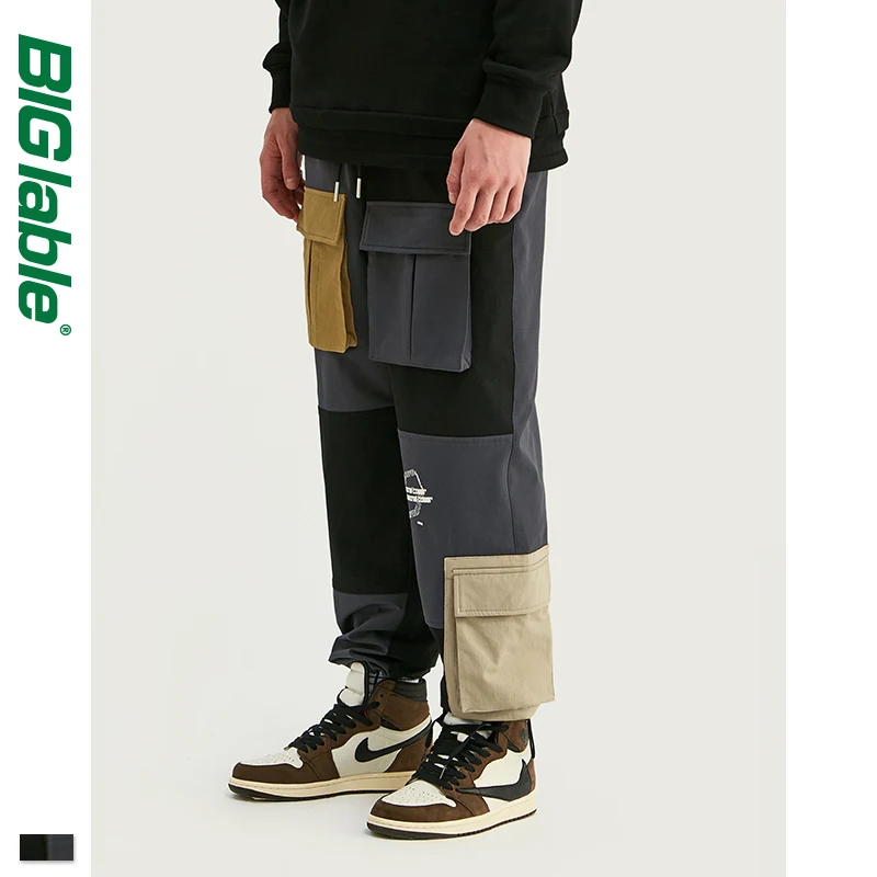 Большой ярлык 2019 Для мужчин брюки карго Брюки с карманами ботильоны перекрестной