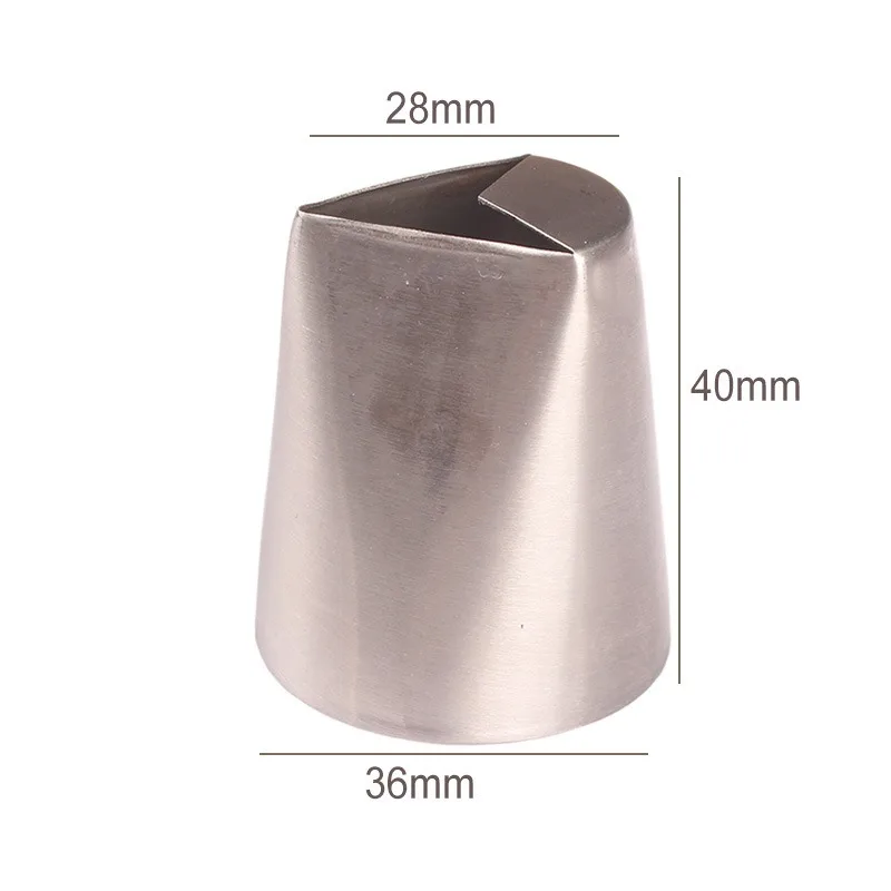 1 шт. F05 треугольная форма листьев из нержавеющей стали кремообразная глазурь