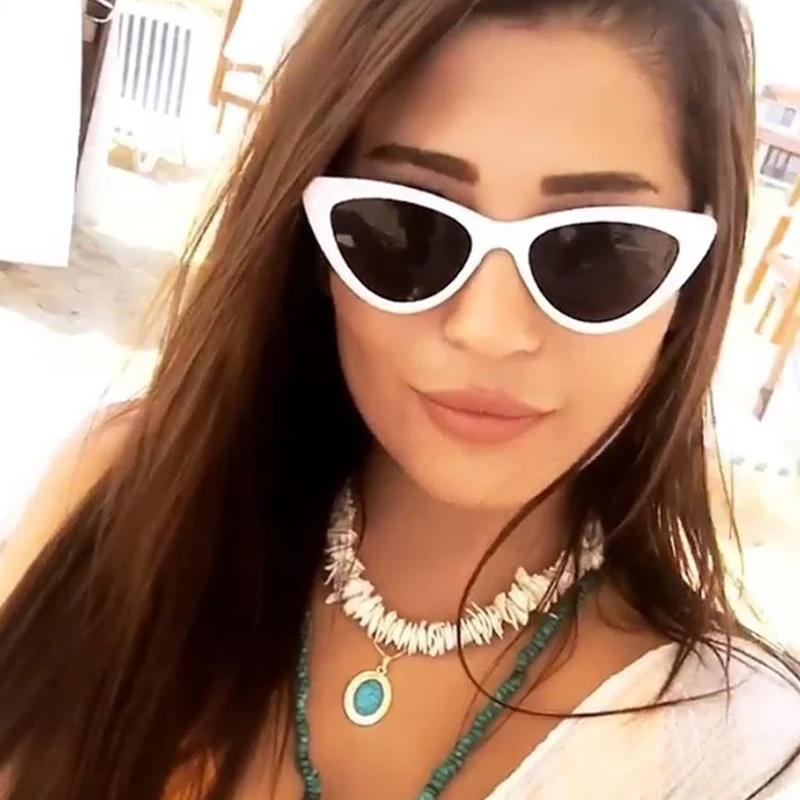 2019 солнцезащитные очки кошачий глаз Модные женские очков для солнцезащитных