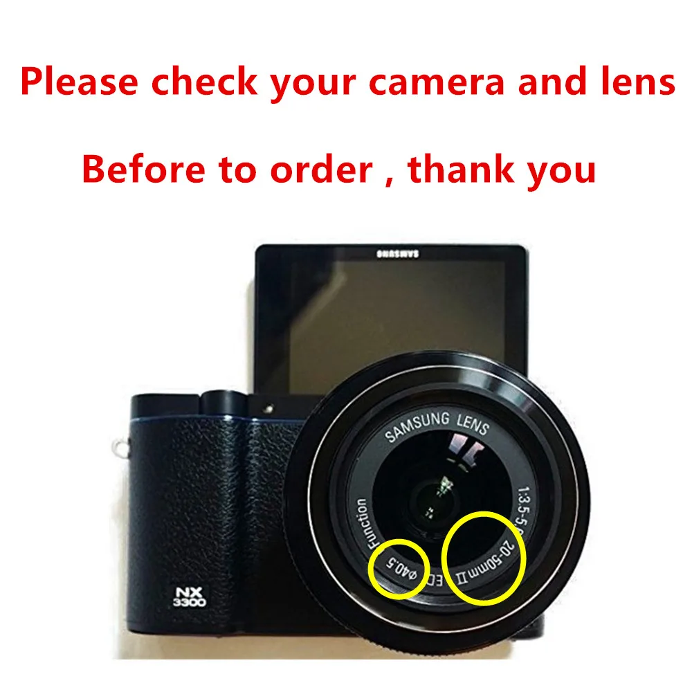 Набор фильтров 40 5 мм + бленда объектива крышка чистящая ручка для Samsung NX3300 NX3000 NX2000