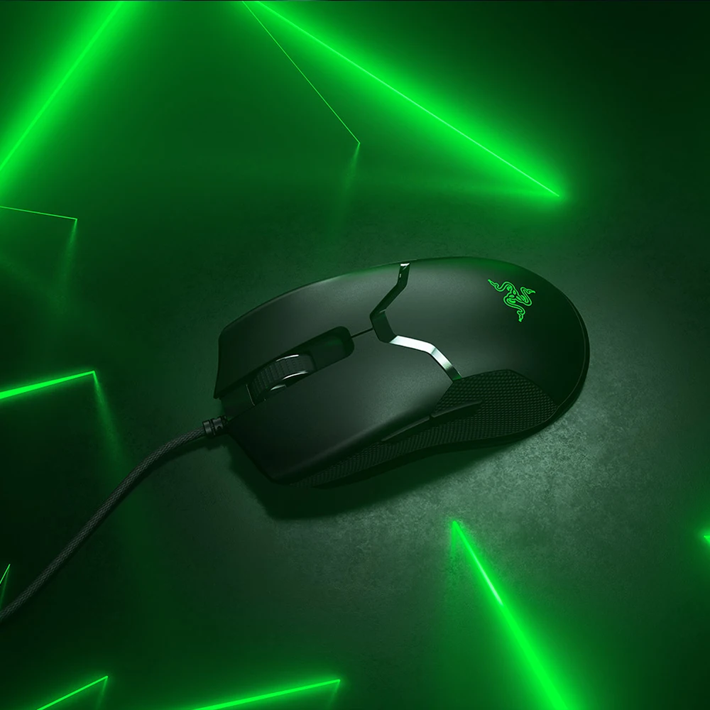 Razer Viper Проводная игровая мышь 16000 dpi RGB компьютерные мыши PAW3390 Оптический сенсор 60g Легкий кабель SpeedFlex dpi для ПК