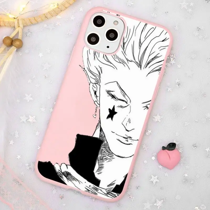 

Hisoka Anime Hunter X hunter Phone Case Candy Color for iPhone 11 12 mini pro XS MAX 8 7 6 6S Plus X SE 2020 XR