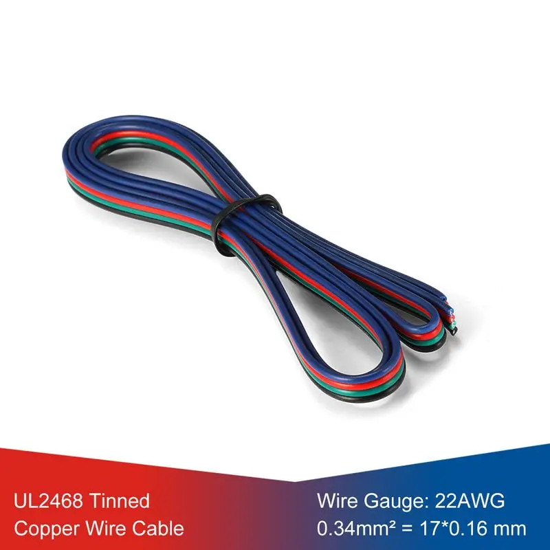 4pin 22AWG калибровочный провод UL2468 Электрический кабель Светодиодная лента SM JST