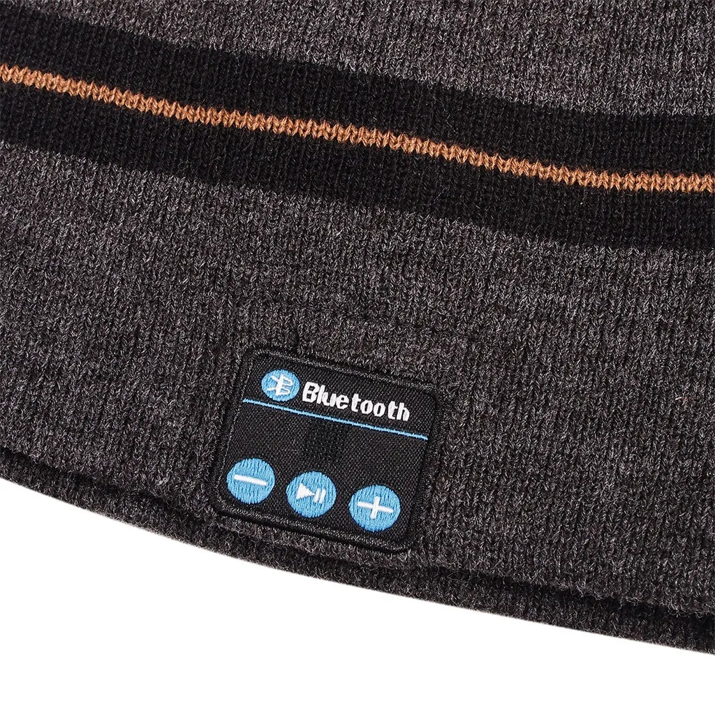 Mosunx, портативные беспроводные Bluetooth наушники, Bluetooth, музыкальная шапка со стереонаушниками, динамик, беспроводная, теплая, с микрофоном