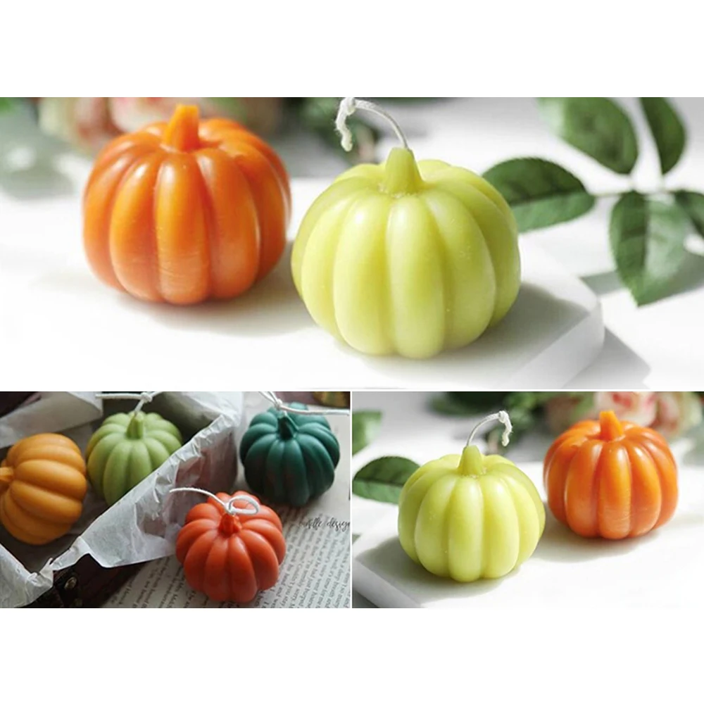 Пластиковая форма для мыла в форме тыквы 3D инструмент изготовления свечей модель