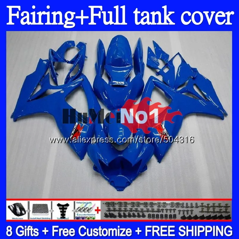 

+Tank For SUZUKI GSXR 600 750 CC 600CC 750CC GSX-R750 65MC.23 GSXR750 GSXR-600 K6 GSXR600 06 07 2006 2007 ALL Blue Fairings