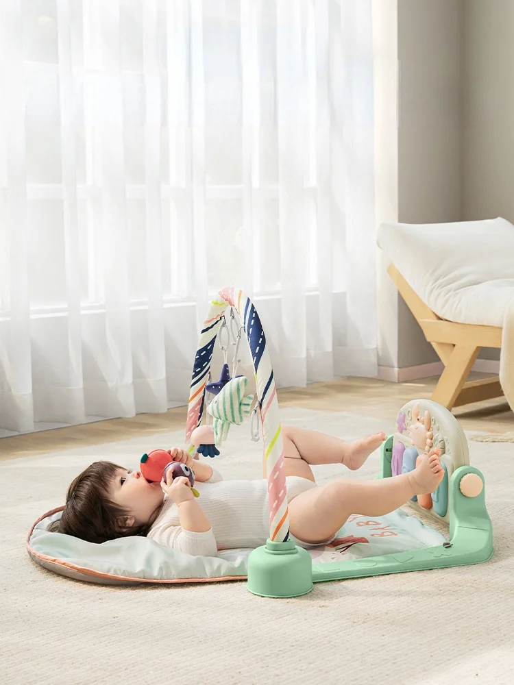 

zq Pedal Piano Baby Multi-Functional Gymnastic Rack Newborn Baby Educational Music Toy 0-6 Months