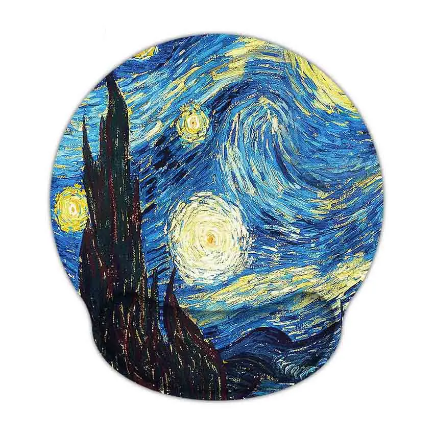 diy custom memory foam nonslip mouse pad with wrist rest support mat for computer pc mac laptop for office homegaming free global shipping