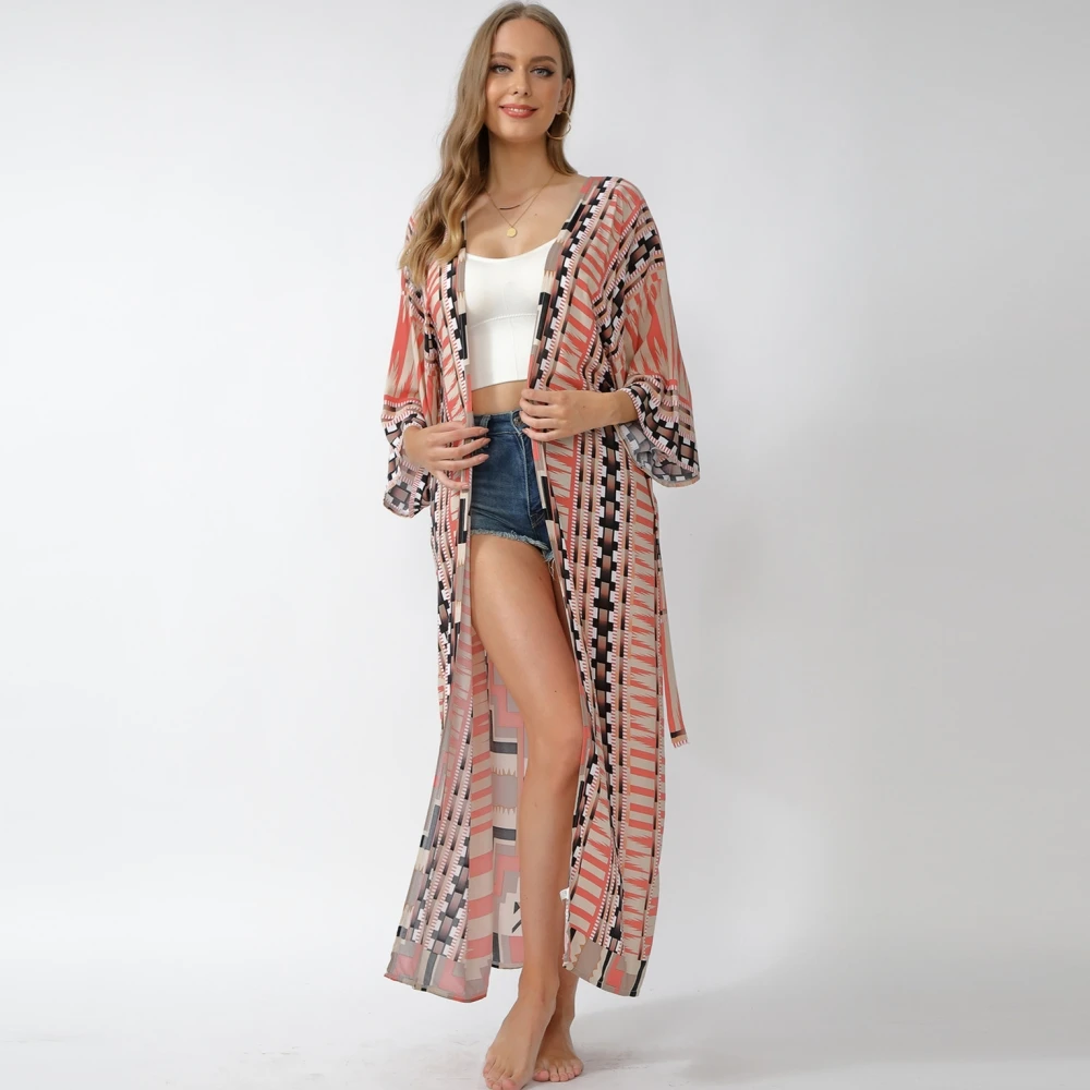Японские кимоно Yukata кардиган модная блуза для женщин 2021 длинный хаори в