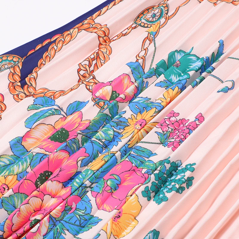 Женское плиссированное платье AELESEEN модельное длинное с длинным рукавом и