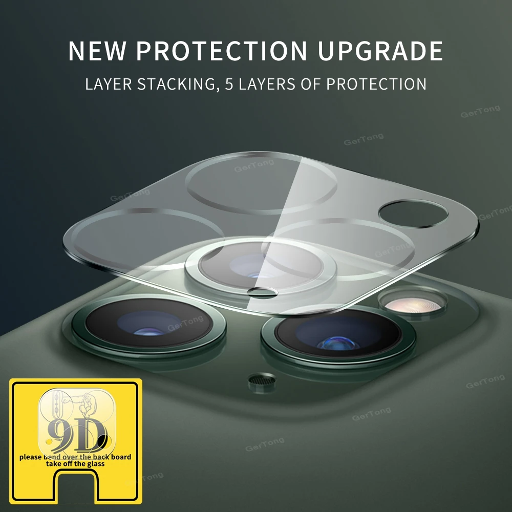 9D стекло камеры для iPhone 11 12 Pro Max 2019 Защитная прозрачная пленка экрана 11Pro мини