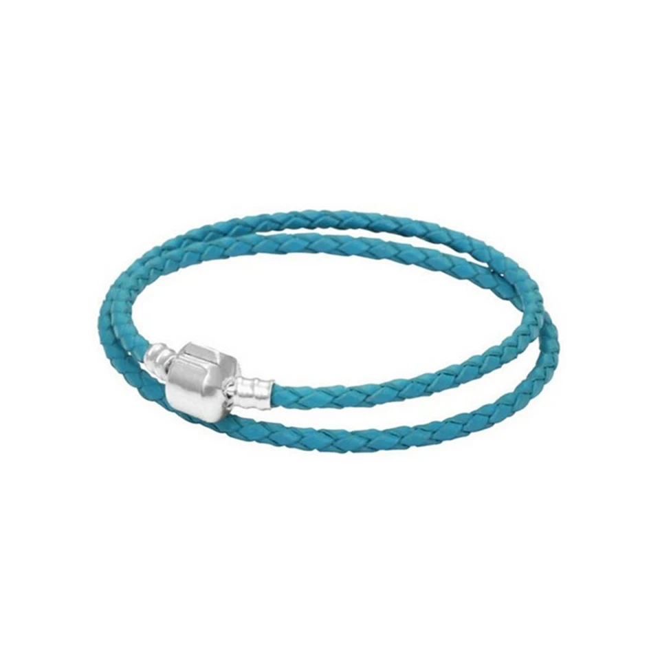 2020 NEW 925 Sterling Silver Bracelet charm Fashion Jewelry leather Men and women-class DIY bradsFashion | Украшения и аксессуары