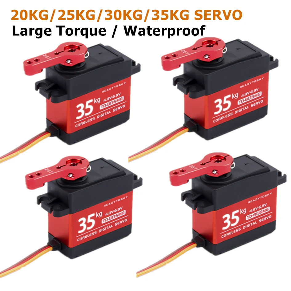 Цифровой сервопривод с большим крутящим моментом водонепроницаемый алюминиевый