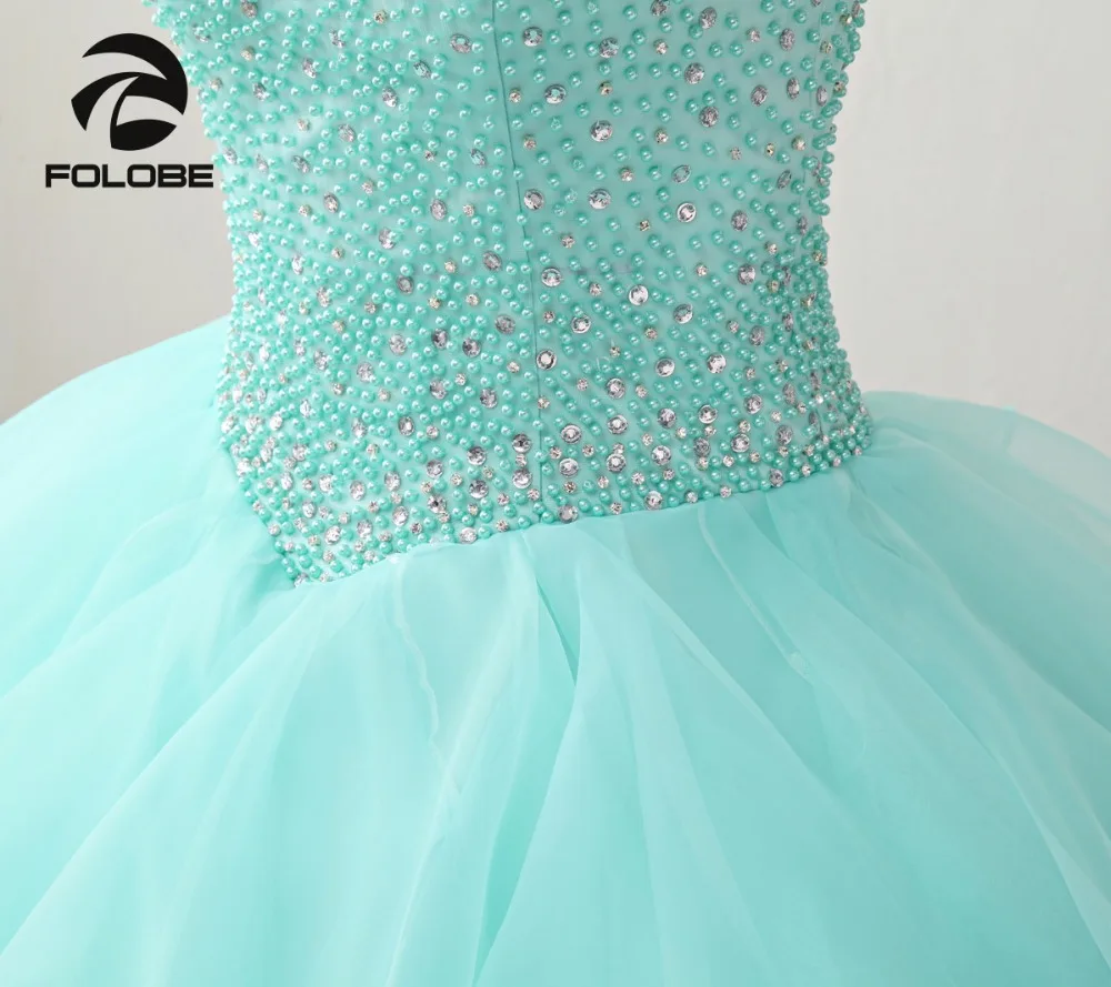 Милое 16 бальное платье с лямкой на шее и оборками Vestidos De 15 anos роскошное