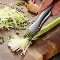 144 Pcs Kitchen Green Onion Knife Cutter Graters Vegetable Tool Multi Chopper Sharp Stainless Shredded Cut Slicer Wholesale K1