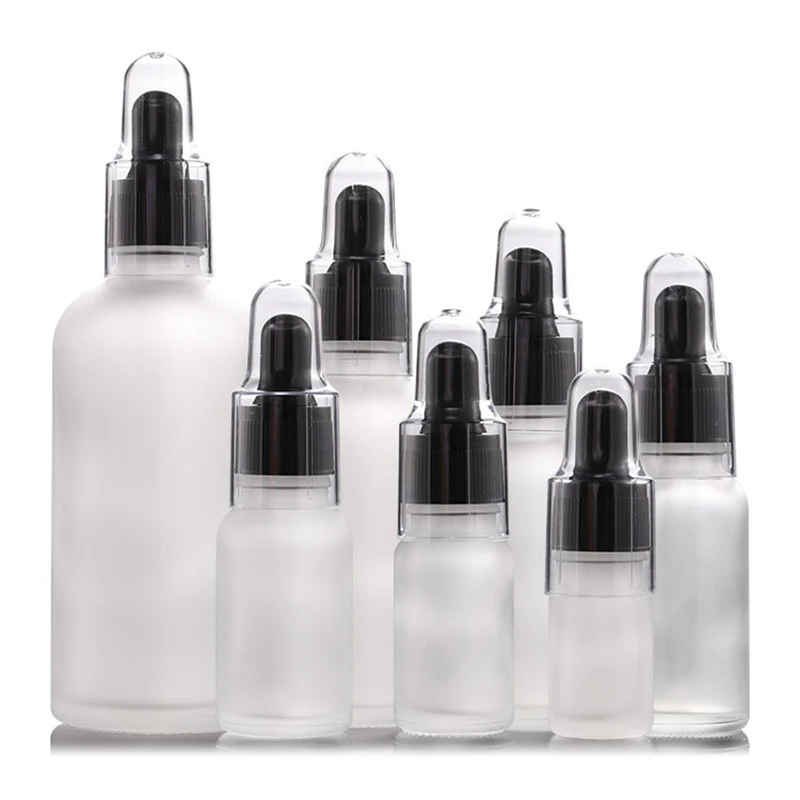 

Glass Dropper Bottles 5ML 10ML 15ML 30ML 50ML Essential Oil Bottles With Pipettes Empty Refillable Eye Droppers Perfume Bottles