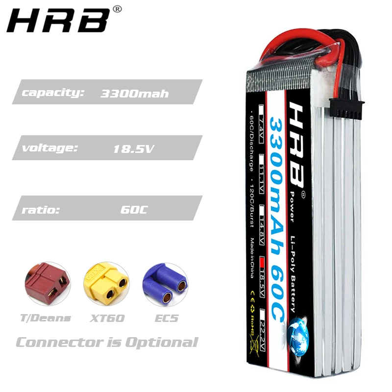 HRB 2S 7 4 V 11 1 Lipo батарея 3300mah T Deans 60C XT60 3S 3 RC Quadcopter FPV Самолет Автозапчасти 14 8 18 5 22 2