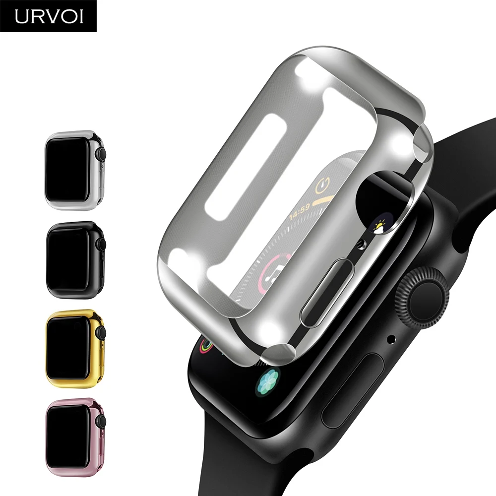 Чехол для часов URVOI полная защита iwatch 40 мм 44 мм|Часы Чехлы| |